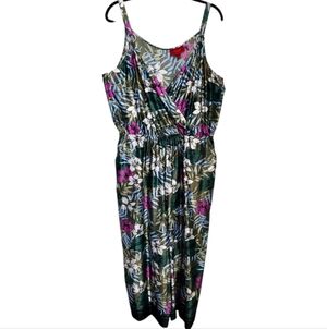 Jennifer Lopez Floral Jumpsuit Women's Size Xlarge